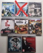 7 Gier na konsolę Sony PlayStation 3 PS3 WRC, Tomb Raider, Hitman itd.
