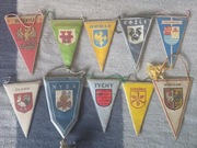 Proporczyki polskich miast 10 sztuk