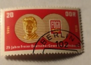 Znaczek pocztowy20 feningòw NRD 1970r. 