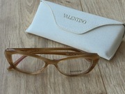 Eleganckie oprawki okularowe w kolorze karmelowym V2604 Valentino!
