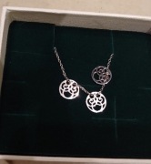 Yes bransoletka srebna z zawieszkami 20 cm