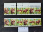 3481-3484 3481-84 - Zwierzęta pod ochroną - żubry 1996 r. KOMBINACJE