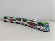 Model kartonowy zabawka pociąg  autobus. szynobus SA108  Kolej Podlaskie