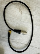 Kabel audio mikrofon XLR 3pin męski na RCA męski 0.5m