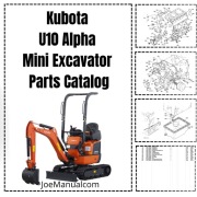 Kubota U10 Alpha Mini Parts Catalog Katalog części schematy budowy