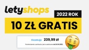  Letyshops darmowe 10 zł - link i cashback
