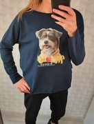 Bluzka Agnes firmy Minouu z aplikacją kundelka z przodu