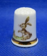 Naparstek Kolekcjonerski Porcelanowy -  Zajączek 