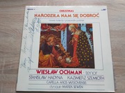 WIESŁAW OCHMAN - Kolędy - Dedykacja / Autograf - 1985 LP