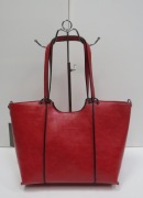 INES DELAURE Shopperka czerwona A-197