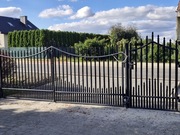 Brama wjazdowa 400cm + furtka 100cm stan dobry.