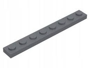 LEGO PANEL PŁYTKA 1X8 CZARNY