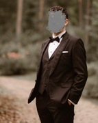 Garnitur ślubny męski czarny, Bytom, 176/104/92