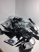 Lampy ogrodowe led łańcuch RGB, pilot, 10 szt