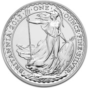 Srebrne Monety Britannia od 2013 1 oz Srebro