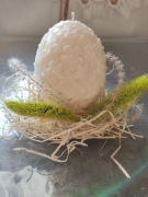 Świeca z wosku sojowego w kształcie jaja wielkanocnego