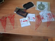 Akcesoria do auta naklejki, podkładka pod tel I inne.