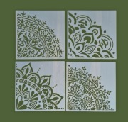 Szablony mandali, malarski, DIY, scrapbookingu, tynk ozdobny K17 