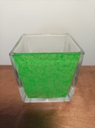 Świecznik decoupage GREEN
