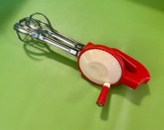 Mikser ręczny ubijak trzepaczka lejek PRL vintage