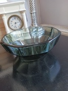 Przedwojenna misa szklana czarna