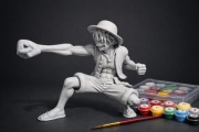 LUFFY 3D – Figurka do malowania + FARBY w zestawie