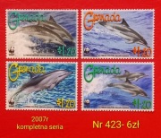 Znaczki fauna;423: ryby- Grenada 2007r **