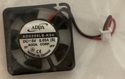 ADAX ADDA WENTYLATOR 2-PIN AD0205LB-K50 DC-5V 0,05A S 2,5/2,5CM MODEL2300T 