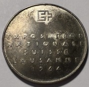 Srebrny Medal EXPO 64 Lozanna | ARGOR 900 | Stan Menniczy z Patyną