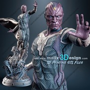 Figurka druk 3D żywica 12K " MARVEL VISIONE - F1269 " - 120 mm