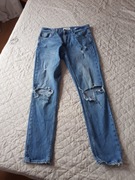 Spodnie męskie z dziurami Pull bear xl