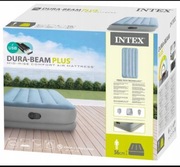 Materac Dmuchany Welurowy Łóżko  Intex z pompką usb