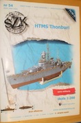 HTMS Thonburi 1/200 model papierowy syjamskiego okrętu obrony wybrzeża