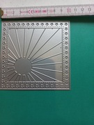 Wykrojnik słońce, kwadrat. Scrapbooking, rękodzieło 