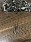 Metalowe haczyki do zasłon, firan, kurtyn podwójne