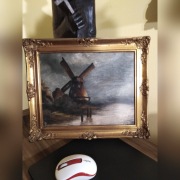 obraz olej na plotnie secesja