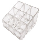 Plastikowy przezroczysty Organizer na szminki 9 sztuk