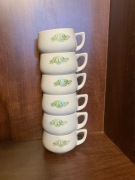 filiżanki 6szt z żółwiem BAUSCHER WEIDEN Bavaria Germany 110ml 