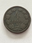 Austria 6 krajcarów 1860 A