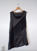 Czarna sukienka bez rękawów Kappahl tunika plus size wiskoza 44 / 46 XXL