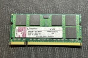 Pamięć RAM Laptop DDR2 KINGSTON 1GB KVR667D2S5/1G