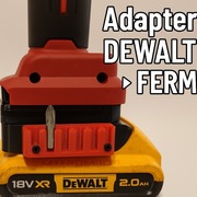 Adapter przejściówka baterii akumulatora DeWalt 18V XR  do FERM AX power 20