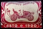 Cannstatt Daimler -A 1900 r .Retro samochód. Lustrzany znaczek.