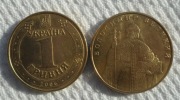 Ukraina UAH 1 hrywna 2006 KM# 209 Wielki książę Włodzimierz Waldemar Wielki