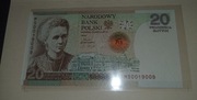 Banknot kolekcjonerski Maria Skłodowska stan unc