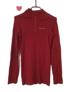 Bluzka termiczna czerwona Falke Skiing Wool-Tec Woman L | wełna merino