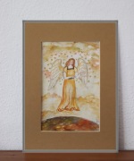 Anioł Fortuny  Akwarela  Prezent 