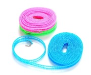 Zestaw 3 x linka wiatroszczelna do wieszania prania