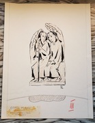 Sygnowana akwarela (szkic) Otto Flath (1906-1987) Bad Segeberg Niemcy