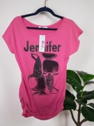 Różowa bluzka /tunika z dzetami rozm m/l